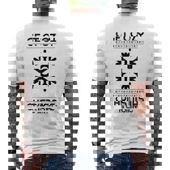 Get Cozy Christmas Is Coming Winter Snowflake Graphic Men's T-shirt Back Print | Seseable FR