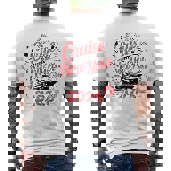 Cruise Into 2026 New Year Vacation Matching Family Friends Men's T-shirt Back Print - Seseable