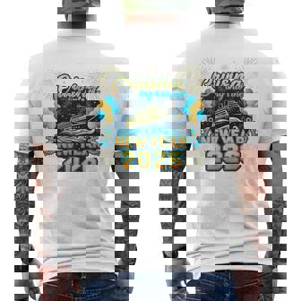Cruise Ship New Year 2026 Vacation Party Men's Back Print T-Shirt | Mazezy