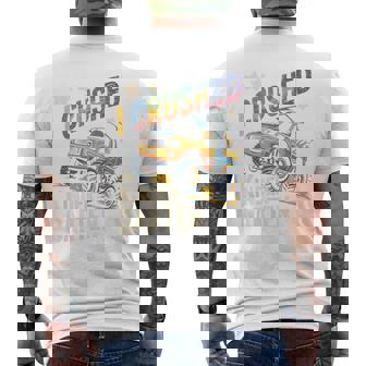 I Crushed Kindergarten Monster Preschool Awesome 1st Men's Back Print T-Shirt | Mazezy