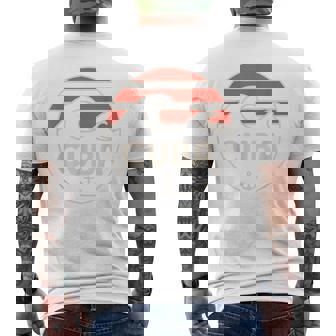 Cuba Nautical Beach Waves Anchor Ocean Tropical Vibes Men's Back Print T-Shirt | Mazezy