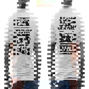 Dad Best Tea Tasting Dad Ever Men's Back Print T-Shirt | Mazezy