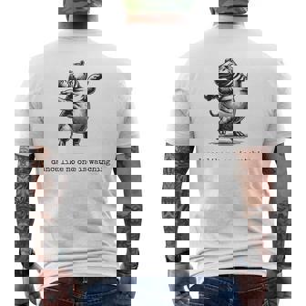 Dance Like No One Is Watching Famous Dance Sayings Music Premium Men's Back Print T-Shirt | Mazezy