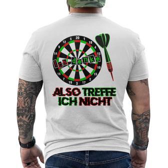 Dartboard Dart Tank Top Men's Back Print T-Shirt | Mazezy