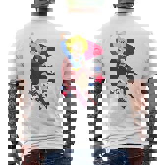 Dcスーパーヒーローガールズスーパーガールスターズ メンズTシャツ バックプリント - Kawaiitshirt