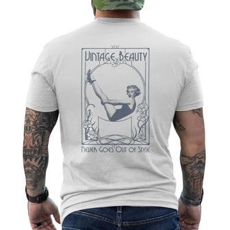 De Bellezaintage Para Fanáticos De La Chica Pinupintage Camiseta Hombre Estampado Espalda - Regaloses