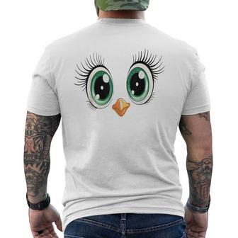 De Costume D'animal Jaune Avecisage De Poussin Mignon T-shirt imprimé au dos - Cadeauxyz