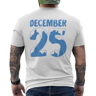 December 25 Iced Christmas Graphic Baby Family Costume Men's T-shirt Back Print - Thegiftio UK
