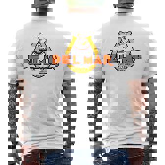 Del Mar スケートボードランチ メンズTシャツ バックプリント - Kawaiitshirt