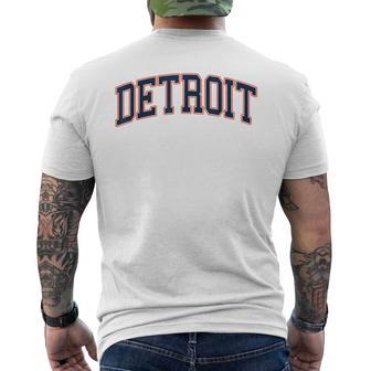 Detroit Throwback Classic Men's T-shirt Back Print - Thegiftio UK