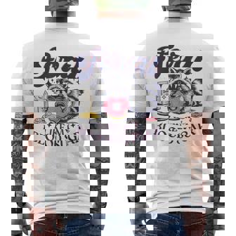 Diabetes Awareness Racoon Feral Like My Blood Sugar Men's T-shirt Back Print - Thegiftio