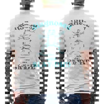 Diagnosed Slay-Dhd Adhd Frog Meme Silly Pun Y2k Goofy Men's T-shirt Back Print - Thegiftio