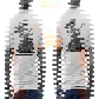 DigiRods Rat Rod Racer 1930s Rust Hot Rod Truck Cartoon Tank Top Men's Back Print T-Shirt | Mazezy