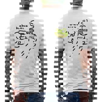 Dishonest Frog Frog Meme Behave No Cartoon Men's Back Print T-Shirt | Mazezy