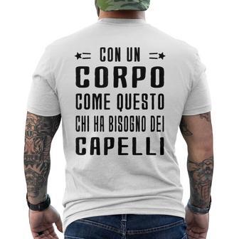 Divertente Regalo Per La Festa Del Papà Per Un Papà Calvo T-shirt da uomo con stampa posteriore - Novitaregali