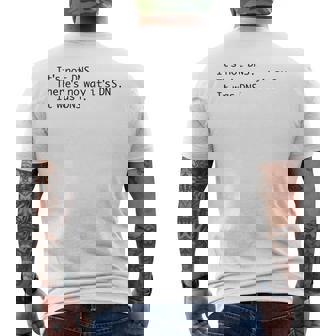 It Was DNS Poem Tech Support Network Admin Pun Haiku Tank Top Men's Back Print T-Shirt | Mazezy