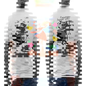 Dominican Republic Culture Dancing Travel Men's Back Print T-Shirt | Mazezy