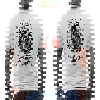 Dragon Et Guerrier Esthétiques Japonais Coucher Deoleil Rouge Japonais Manche Longue T-shirt imprimé au dos - Cadeauxyz