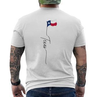 Drapeau De L'état Du Texas Drapeau Patriotique Du Texas T-shirt imprimé au dos - Cadeauxyz