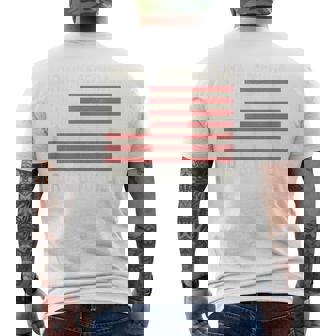 Drink American Bourbon Bottles American Usa Flag Men's T-shirt Back Print | Mazezy