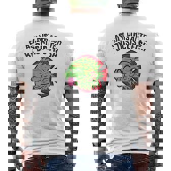 Easily Distracted By Discus Fish Aquarium Discus Fish Men's Back Print T-Shirt | Mazezy