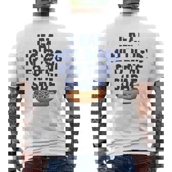 I Eat Hot Dogs For The Shape Men's Back Print T-Shirt | Mazezy