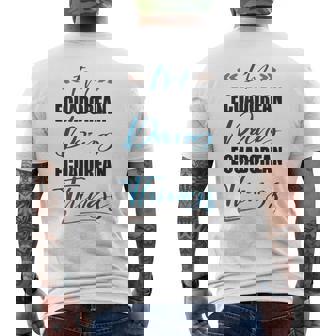 I Am Ecuadorean Doing Ecuadorean Things Ecuador Lover Men's Back Print T-Shirt | Mazezy