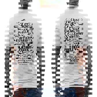 EdD Doctor Of Education In Progress Doctor Of Education Men's Back Print T-Shirt | Mazezy