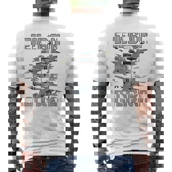 Eielson AFB Alaska Air Force Base Airman Veteran Vintage Tee Men's Back Print T-Shirt | Mazezy