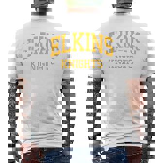 Elkins High School HS Missouri City TX Retro Sports Men's Back Print T-Shirt | Mazezy