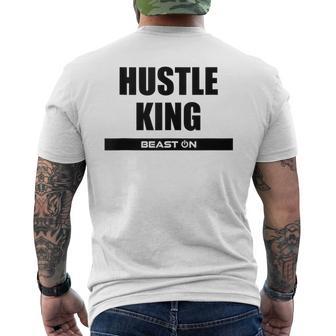 Entrenamiento De Musculación Hustle King Fitness Motivation Gym In Mangas Camiseta Hombre Estampado Espalda - Regaloses