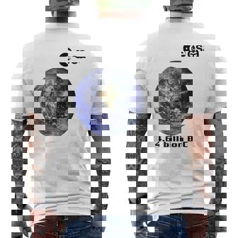 Esa 欧州宇宙機関 地球 46 億年 メンズTシャツ バックプリント - Kawaiitshirt