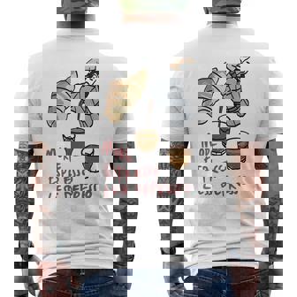 More Espresso Less Depression Coffee Quote Men's Back Print T-Shirt | Mazezy