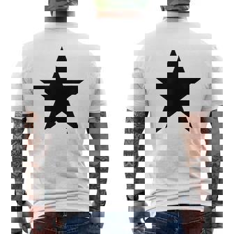 Estrella Negra Y2k Estética Mcbling Retrointage Camiseta Hombre Estampado Espalda - Regaloses