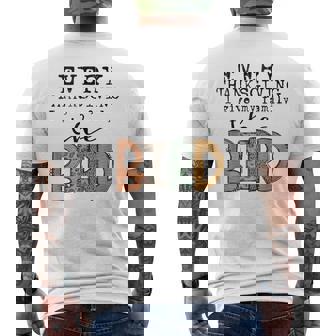 Every Thanksgiving I Give My Family The Bird Tank Top Men's Back Print T-Shirt - Monsterry