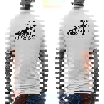 Evolution Composer Music Composers Compose Song Men's Back Print T-Shirt | Mazezy