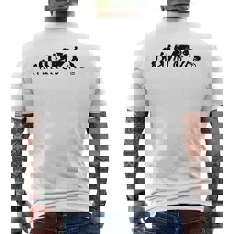 Evoluzione Biker Divertente Papà Motociclista Motociclista T-shirt da uomo con stampa posteriore - Novitaregali