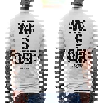 Exclusive War Is Over ご希望の場合限定ブラックプリント 長袖tシャツ メンズTシャツ バックプリント - Kawaiitshirt