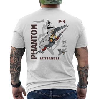 F-4 Phantom Ii ジェットグラフィック メンズTシャツ バックプリント - Kawaiitshirt