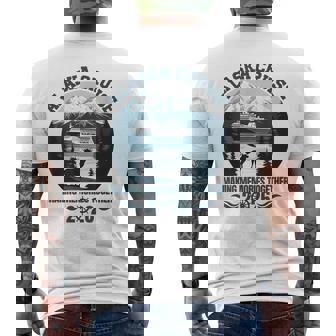 Family Friends Group Alaskan Alaska Cruise 2026 Matching Men's Back Print T-Shirt | Mazezy