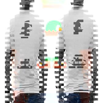 Family I'm The Uncle Elf Christmas Matching Pajama Men's T-shirt Back Print - Monsterry