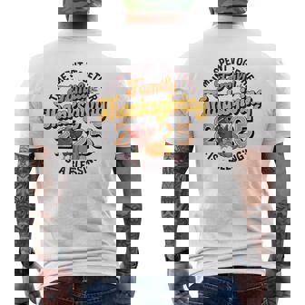 Family Time Spent Together Is A Blessing Thanksgiving 2025 Men's T-shirt Back Print - Monsterry