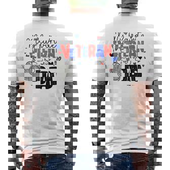 My Favorite Veteran Is My Dad Military Father Veterans Day Men's T-shirt Back Print | Mazezy