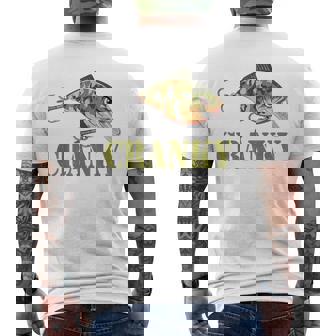 Fishing Camouflage Bass Fish Fisherman Camo Men Dad Husband Men's Back Print T-Shirt | Mazezy