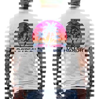 Flagler Beach Florida Tank Top Men's Back Print T-Shirt | Mazezy