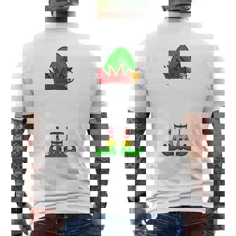 Foodie Elf Matching Family Christmas Men's T-shirt Back Print - Monsterry