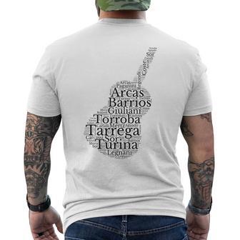 Forme De Guitare Classique Pour Guitariste Classique T-shirt imprimé au dos - Cadeauxyz