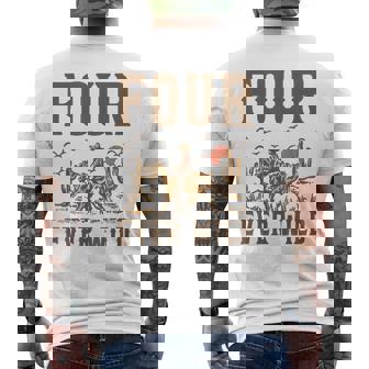 Four Ever Wild 4 Years Old Cowboy It's My 4Th Birthday Boy Men's T-shirt Back Print | Seseable FR