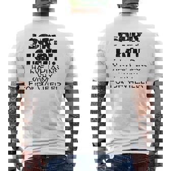 Four Wheeler Joke Motorcycle Riding ATV Motorcross Lovers Men's Back Print T-Shirt | Mazezy