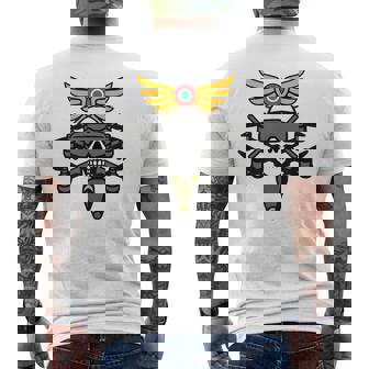 FPV Pilot Drone Unit Italian Roundel Men's Back Print T-Shirt | Mazezy